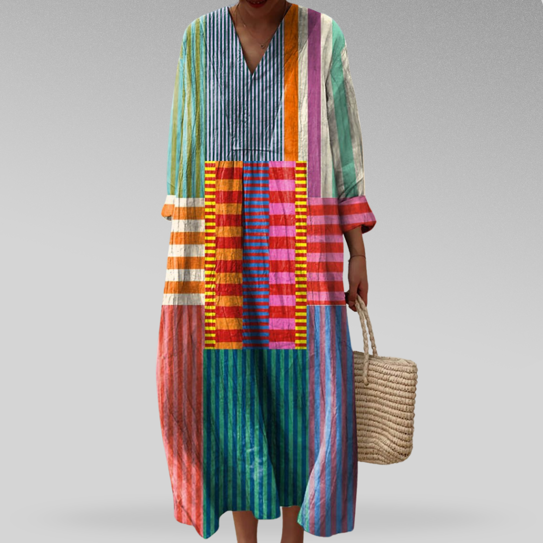 Lia - Elegant Printed Dress
