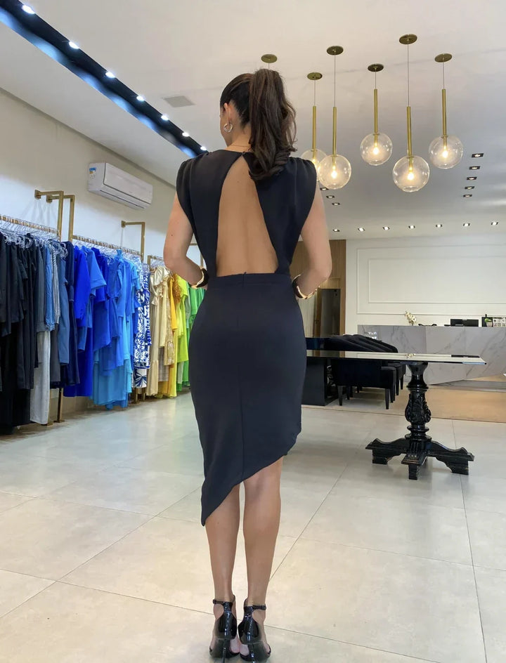Nikki - Cocktail Dress with Tulip-Shaped Hem