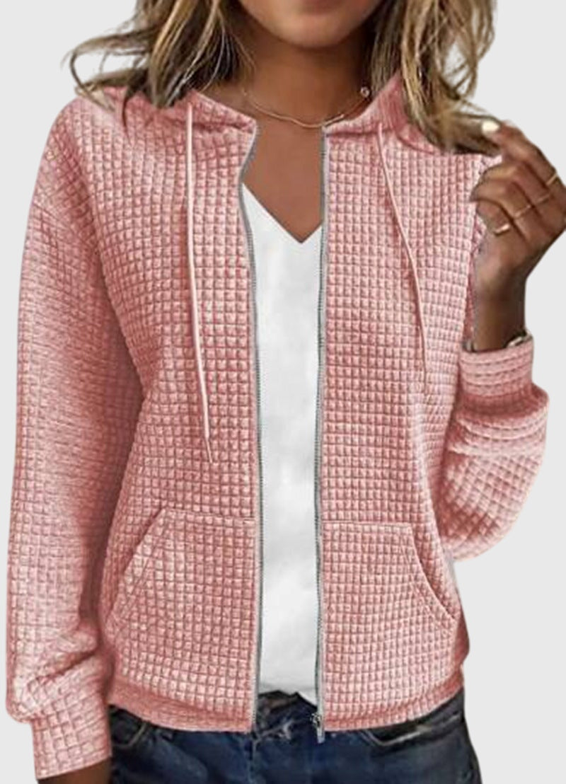 Sandra | Casual jacket with pocket in solid color