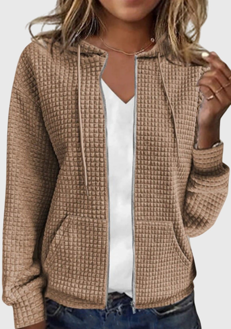 Sandra | Casual jacket with pocket in solid color
