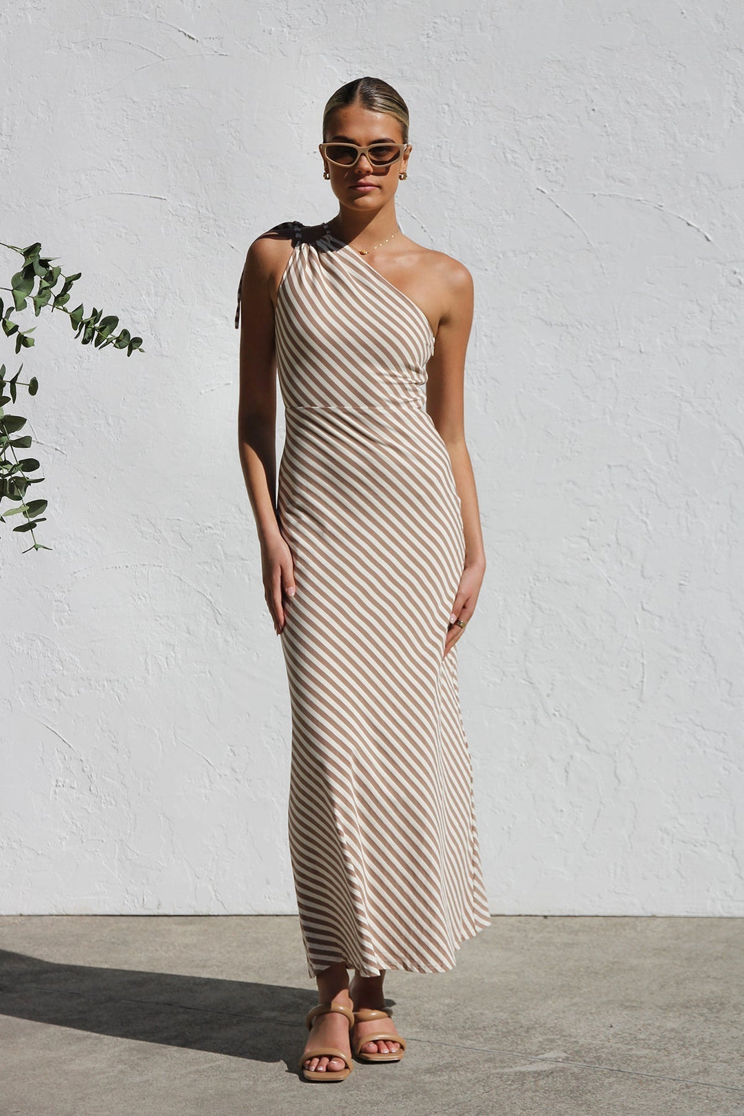 Rosalie - Striped Dress with Elegant Detail