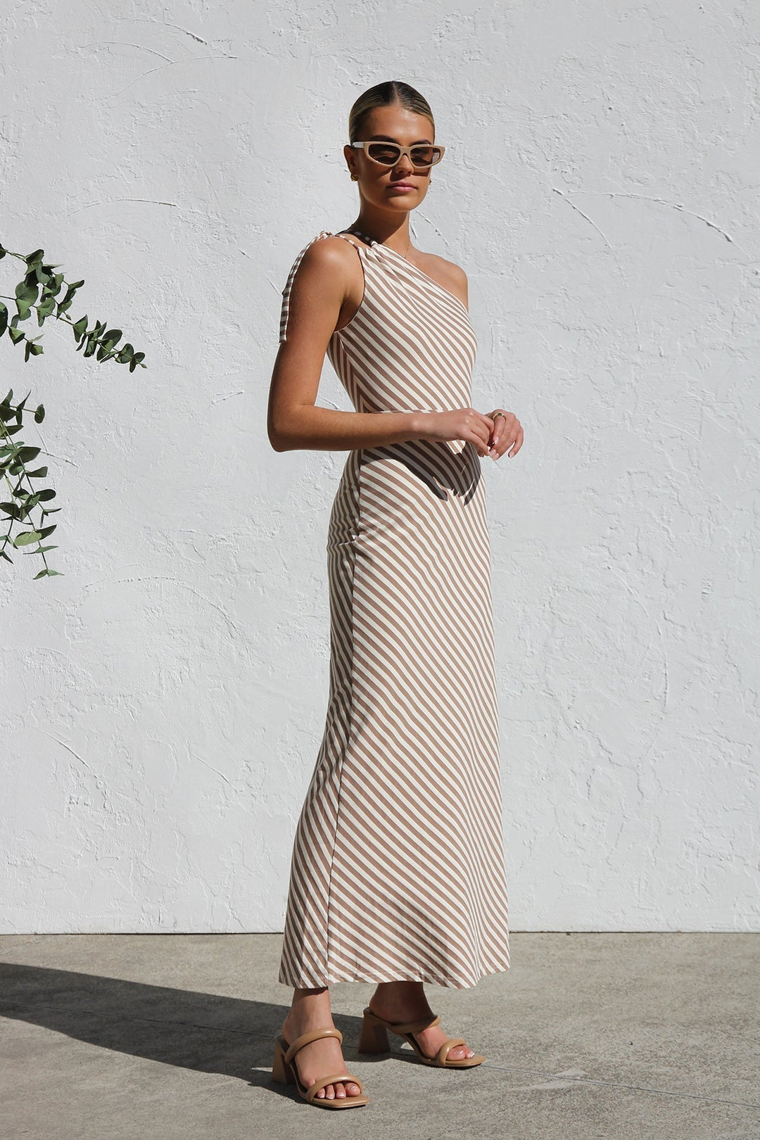 Rosalie - Striped Dress with Elegant Detail