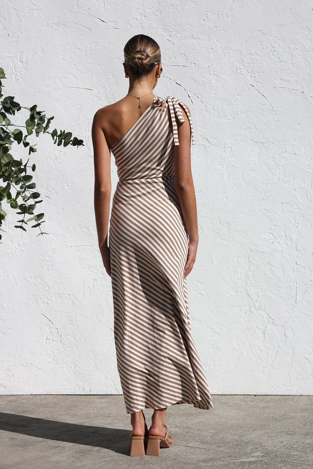 Rosalie - Striped Dress with Elegant Detail